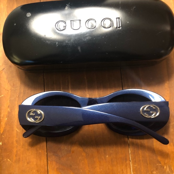 Authentic Gucci Vintage Sunglasses 2400 - Navy - Picture 3 of 10